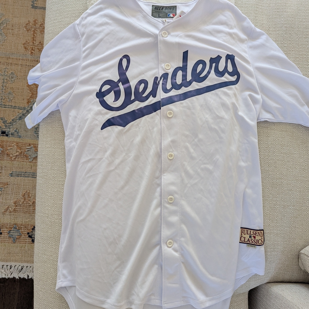 Full Send Classic White Baseball Jersey